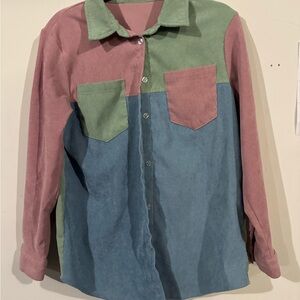 SHEIN Multicolor Button Down Shirt